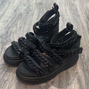 Black Women's Platform Sandals